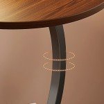 Nordic Sofa Side Table Light Luxury Living Room Home Small Coffee Corner Table Simple Modern Bedside Round Table