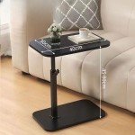 Movable Home Living Room Side Table Simplicity Coffee Table C Shaped Side Table Living Room Modern Light Luxury Style Liftable