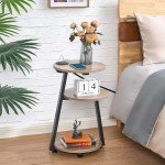 Coffe Table With Charging Station Side Table Accent Table With 3-Tier Shelves Coffee Tables for Living Room Mesas Furniture Home
