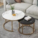 Luxury Modern Coffee Tables Living Room Nordic Minimalist White Coffee Tables Round Glam Table Basse De Salon Home Furniture
