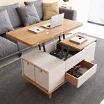 Nordic Side Coffee Table Storage Minimalist White Mesa Lateral Living Coffe Table Modern Trau Stoliki Do Kawy Home Furniture
