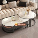 Corner Tables Furniture Lifting Center Table Coffe Living Room Coffee Salon Nordic Round Table Basse De Salon Side Rattan Set