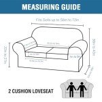 Plush Velvet Stretch Sofa Covers for Medium Couch