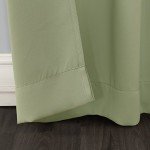 Sage Green Energy-Saving Blackout Curtain Panel 40"x84