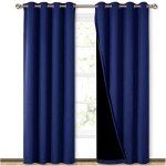 Royal Blue Blackout Curtain Set - 2 Panels