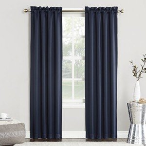 Navy Blue Energy Saving Blackout Curtain Panel 40"x84