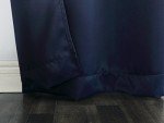 Navy Blue Energy Saving Blackout Curtain Panel 40"x84