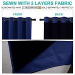 Royal Blue Blackout Curtain Set - 2 Panels