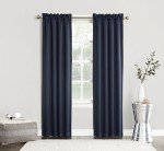 Navy Blue Energy Saving Blackout Curtain Panel 40"x84