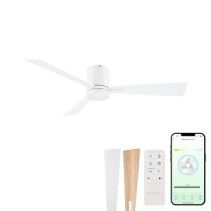 Bali 42in Smart Flush Mount Ceiling Fan with Remote