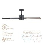 Bali Smart 52in Ceiling Fan with LED Light & Remote