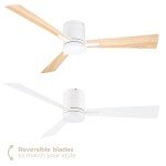 Bali 42in Smart Flush Mount Ceiling Fan with Remote