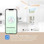 Bali Smart 52in Ceiling Fan with LED Light & Remote