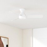 Amico 42-Inch Flush Mount Ceiling Fan with Lights