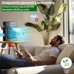 LEAEYFE Portable Air Conditioner with 800ml Tank