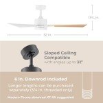 Bali Smart 52in Ceiling Fan with LED Light & Remote