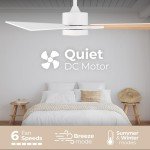 Bali Smart 52in Ceiling Fan with LED Light & Remote