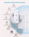 HANYCONY Multi Plug Outlet with Night Light & USB