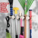 Wall-Mounted Mop and Broom Holder Organizer