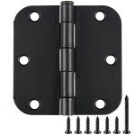 30 Pack Matte Black 3.5 Inch Door Hinges