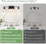 Matte Black 4-Light Vanity Light Fixture