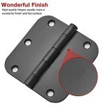 30 Pack Matte Black 3.5 Inch Door Hinges
