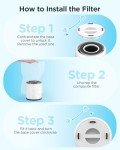 MOOKA Large Room Air Purifier with True HEPA