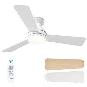 Amico 42-Inch Flush Mount Ceiling Fan with Lights