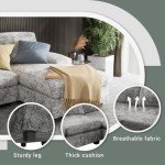 Furniwell U-Shaped Convertible Sectional Sofa Set
