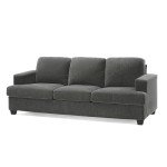 89" Modern Gray Sofa Couch with Deep Seats
