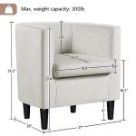 Beige Velvet Accent Chairs - Modern & Comfortable
