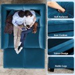 Vongrasig 6-Piece Modular Velvet Sectional Sofa