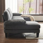 Modern U-Shape Sectional Sofa with Chaises