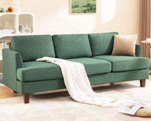 Busaurus 3-Seater Mid-Century Modern Sofa - Green