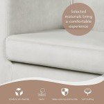 Beige Velvet Accent Chairs - Modern & Comfortable