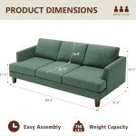 Busaurus 3-Seater Mid-Century Modern Sofa - Green