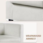 Beige Velvet Accent Chairs - Modern & Comfortable