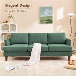Busaurus 3-Seater Mid-Century Modern Sofa - Green
