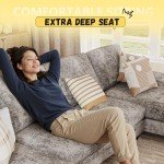 Grey U-Shaped Sectional Couch for Small Spaces
