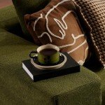 Ovivios 104" Cloud L-Shape Sectional Sofa - Green