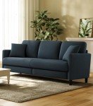 Welzona 83" Comfy Loveseat Sofa in Blue Grey