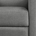 Gray Mid-Century Modern Fabric Recliner Chair