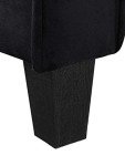 Lifestyle Solutions CCHRFKS3M26BKVA Harrington Sofa, Black