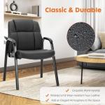 Set of 2 Big and Tall PU Leather Chairs