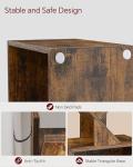 SUNMORY 6 Tier Rustic Tree Bookshelf with Storage