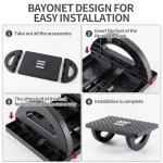 Ergonomic Under Desk Foot Rest with Massager
