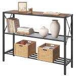 Hoctieon Rustic 3-Tier Console Table for Entryway