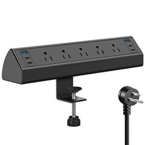 USB C Desk Clamp Power Strip with Fast Charging