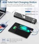USB C Desk Clamp Power Strip with Fast Charging