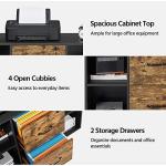 Yaheetech 2-Drawer Lateral Filing Cabinet with Storage